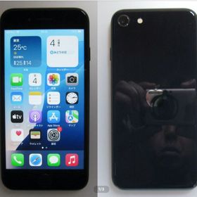 電池良好100% iPhoneSE３ 64GB au版SIMフリー ミッドナイト 92