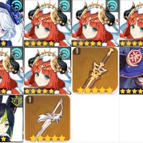 フリーナ/ニィロウ4凸/聖顕の鍵/モナ/ティナリ/風鷹剣 | 原神のアカウントデータ、RMTの販売・買取一覧