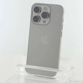 〔中古品〕 iPhone15 Pro 128GB ナチュラルチタニウム MTU93J／A SIMフリー【377】
