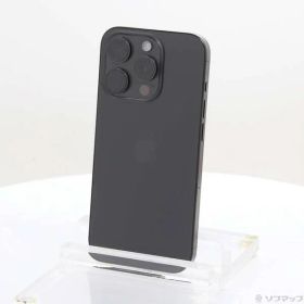 〔中古品〕 iPhone15 Pro 256GB ブラックチタニウム MTUC3J／A SIMフリー【196】