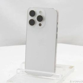 〔中古品〕 iPhone15 Pro 256GB ホワイトチタニウム MTUD3J／A SIMフリー【344】