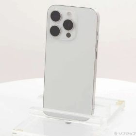 〔中古品〕 iPhone15 Pro 256GB ホワイトチタニウム MTUD3J／A SIMフリー【262】