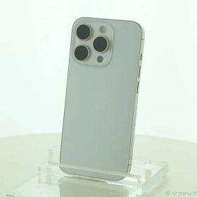 〔中古品〕 iPhone15 Pro 256GB ホワイトチタニウム MTUD3J／A SIMフリー【377】