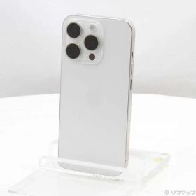 〔中古品〕 iPhone15 Pro 256GB ホワイトチタニウム MTUD3J／A SIMフリー【295】
