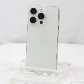 〔中古品〕 iPhone15 Pro 256GB ホワイトチタニウム MTUD3J／A SIMフリー【269】
