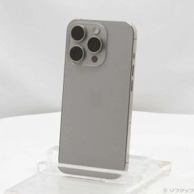 〔中古品〕 iPhone15 Pro 128GB ナチュラルチタニウム MTU93J／A SIMフリー【348】
