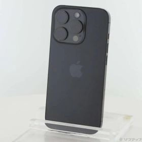 〔中古品〕 iPhone15 Pro 128GB ブラックチタニウム MTU73J／A SIMフリー【305】