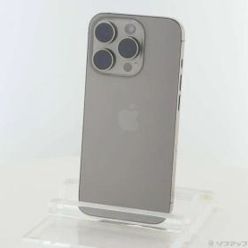 〔中古品〕 iPhone15 Pro 128GB ナチュラルチタニウム MTU93J／A SIMフリー【295】