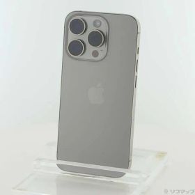 〔中古品〕 iPhone15 Pro 128GB ナチュラルチタニウム MTU93J／A SIMフリー【344】