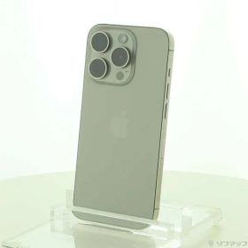 〔中古品〕 iPhone15 Pro 128GB ナチュラルチタニウム MTU93J／A SIMフリー【348】