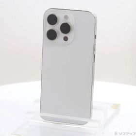 〔中古品〕 iPhone15 Pro 128GB ホワイトチタニウム MTU83J／A SIMフリー【258】