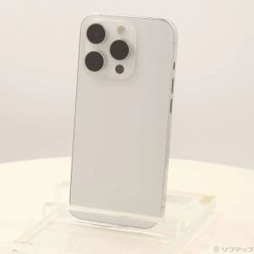 〔中古品〕 iPhone15 Pro 128GB ホワイトチタニウム MTU83J／A SIMフリー【295】