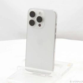 〔中古品〕 iPhone15 Pro 128GB ホワイトチタニウム MTU83J／A SIMフリー【262】