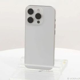 〔中古品〕 iPhone15 Pro 128GB ホワイトチタニウム MTU83J／A SIMフリー【198】