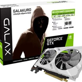 【中古】 玄人志向 NVIDIA GeForce GTX 1660Ti 搭載 グラフィックボード 6GB デュアルファン ショート基板モデル GK-GTX1660Ti-E6GB/MINI