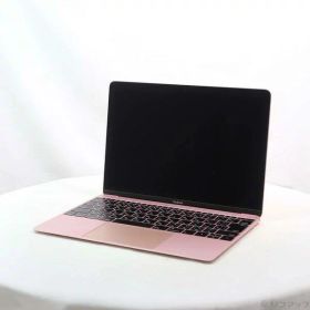 【中古】Apple(アップル) MacBook 12-inch Early-2016 MMGL2J／A Core_m3 1.1GHz 8GB SSD256GB ローズゴールド 〔10.15 Catalina〕 【344-ud】
