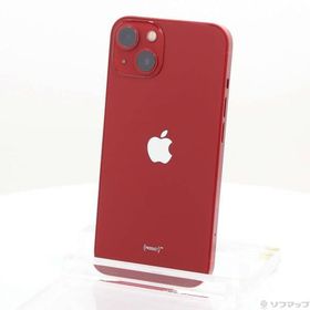〔中古〕Apple(アップル) iPhone13 128GB プロダクトレッド MLNF3J／A SIMフリー〔368-ud〕