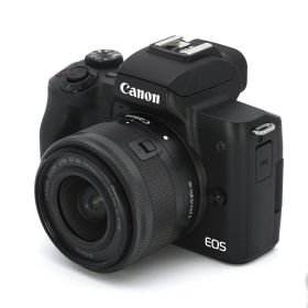 【中古】Canon (キヤノン) EOS Kiss M2 EF-M15-45 IS STM レンズキット [ブラック] _GP00010252
