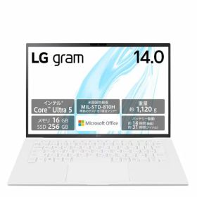 【長期保証付】LGエレクトロニクス LG 14Z90S-MA51J2 LG gram 14型 Core Ultra 5/16GB/256GB/Office エッセンスホワイト Windows 11Home ノートパソコン 14Z90SMA51J2