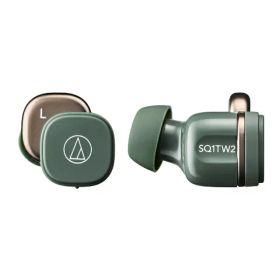 【エントリー2倍｜対象ユーザー限定 12/15まで】 オーディオテクニカ｜audio-technica 完全ワイヤレスイヤホン グリーン ATH-SQ1TW2 GR [ワイヤレス(左右分離) /Bluetooth対応]