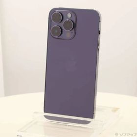 〔中古品〕 iPhone14 Pro Max 256GB ディープパープル MQ9E3J／A SIMフリー【196】