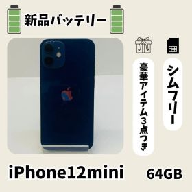 ☘️美品☘️ iPhone 12 mini 64GB ブルー SIMフリー 本体