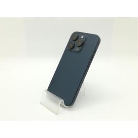 【中古】Apple 国内版 【SIMフリー】 iPhone 15 Pro 512GB ブルーチタニウム MTUL3J/A【静岡】保証期間１ヶ月【ランクC】