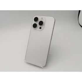 【中古】Apple 国内版 【SIMフリー】 iPhone 15 Pro 128GB ホワイトチタニウム MTU83J/A【広島本通】保証期間１ヶ月【ランクC】