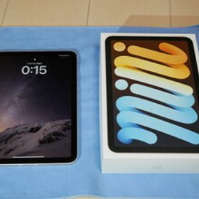 【新同品 バッテリー100%】iPad mini 第6世代 Wi-Fi＋Cellular 64GB スターライト SIMフリー MK8C3J/A