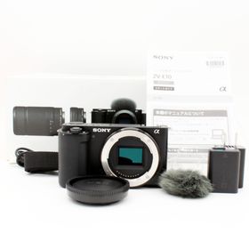 【新品級】SONY VLOGCAM ZV-E10 ボディ ブラック#8241(ミラーレス一眼)