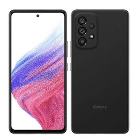 【中古】 SCG15 Galaxy A53 5G オーサム ブラック scg15bk6mtm