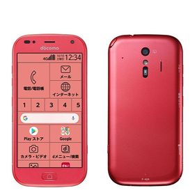 【中古】 F-42A らくらくスマートフォン ピンク f42apk8mtm