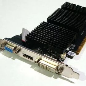 【中古】NVIDIA Geforce GT710 PCI-Express D-Sub 15pin/HDMI/DVI-D 64Bit グラフィックボード ファンレス 静音