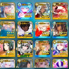 B新製品_宝具5所持7体_高練度 | FGOのアカウントデータ、RMTの販売・買取一覧