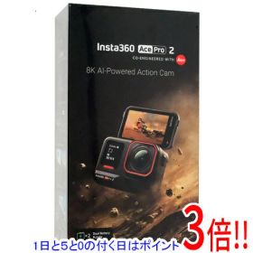 【1日と5.0のつく日、18日はポイント3倍！】Insta360 アクションカメラ Insta360 Ace Pro 2 デュアルバッテリーキット CINSBBGA-DB ブラック