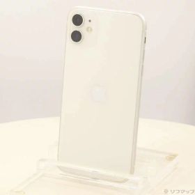 【中古】Apple(アップル) iPhone11 64GB ホワイト MWLU2J／A SoftBank 【348-ud】