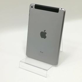 【中古品】Apple(アップル) iPad mini 4 Wi-Fi+Cellularモデル / 7インチ / 2015 / 128GB / スペースグレイ / au版SIMロック解除品 / ランク:C / MK762J/A / A1550 【中古品管理番号:33226】
