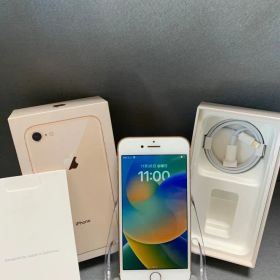 美品 国内版 SIMフリー iPhone8 64GB ゴールド色