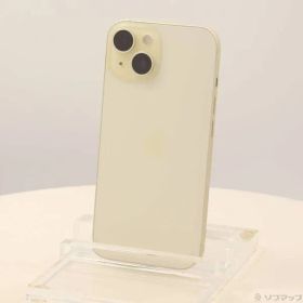 〔中古品〕 iPhone15 128GB イエロー MTMK3J／A SIMフリー【297】