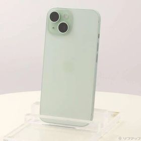 〔中古品〕 iPhone15 128GB グリーン MTMM3J／A SIMフリー【377】