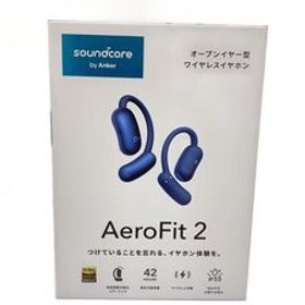 ANKER◆イヤホン Soundcore AeroFit 2 A3874N31/NVY/