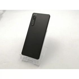 【中古】SONY au 【SIMフリー】 Xperia 5 IV 8GB 128GB SOG09 ブラック【ECセンター】保証期間1ヶ月【ランクC】