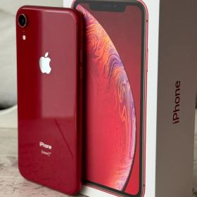 iPhone XR 256GB レッド SIMフリー イヤホン付 箱あり 美品