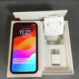 美品 国内版 SIMフリー iPhoneXr 128GB レッド色