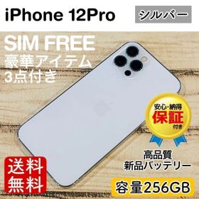 【大感謝祭】iPhone12Pro シルバー 256GB SIMフリー 100%