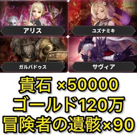 初期垢 石50000‼️【ユズナミキ.アリス確定‼️】 | ウィズダフネ(Wizardry Variants Daphne)のアカウントデータ、RMTの販売・買取一覧
