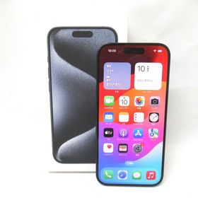 【質みなみ】〇96〇SB〇iPhone15 Pro 128GB MTUA3J/A 中古・制限△