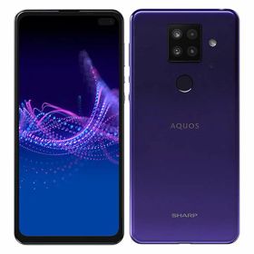【中古】【安心保証】 AQUOS sense4 plus SH-M16[128GB] SIMフリー パープル