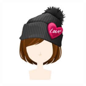 ガルショ GREE【ビッグハートニット帽】 | ガルショのアイテム、RMTの販売・買取一覧