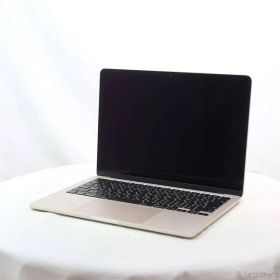 〔中古品〕 MacBook Air 13.6-inch Late-2024 MC8J4J／A Apple M3 8コアCPU_8コアGPU 16GB SSD256GB スターライト 〔15.7 Sequoia〕【262】